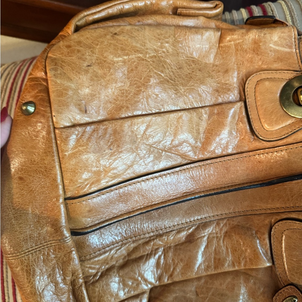 Chloe Tan Leather Heloise Shoulder Bag - Picture 6 of 13
